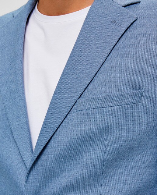 Chaqueta de traje de hombre slim azul claro