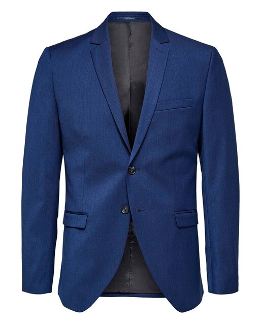 Chaqueta de traje de hombre slim azul marino