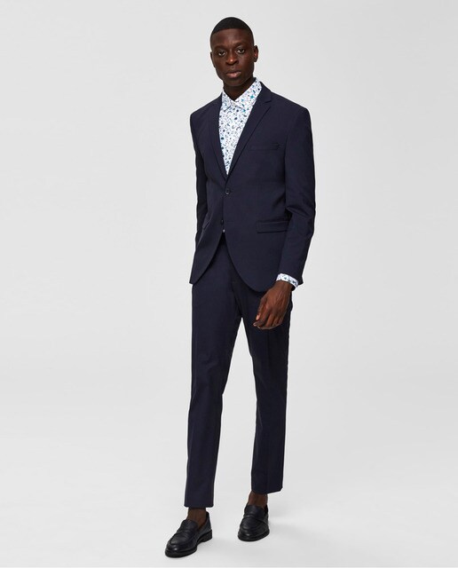 Chaqueta de traje hombre Selected azul