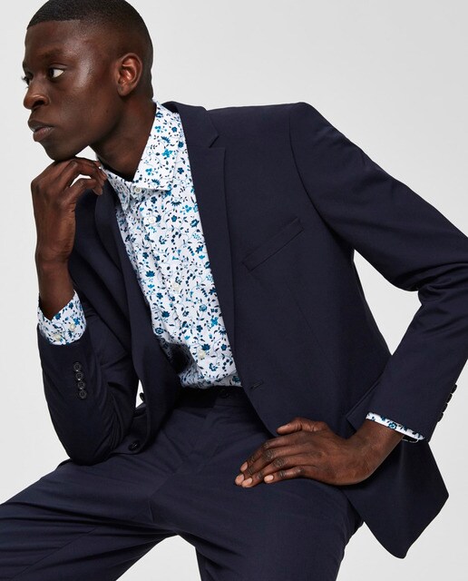 Chaqueta de traje hombre Selected azul