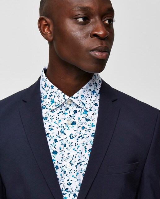 Chaqueta de traje hombre Selected azul