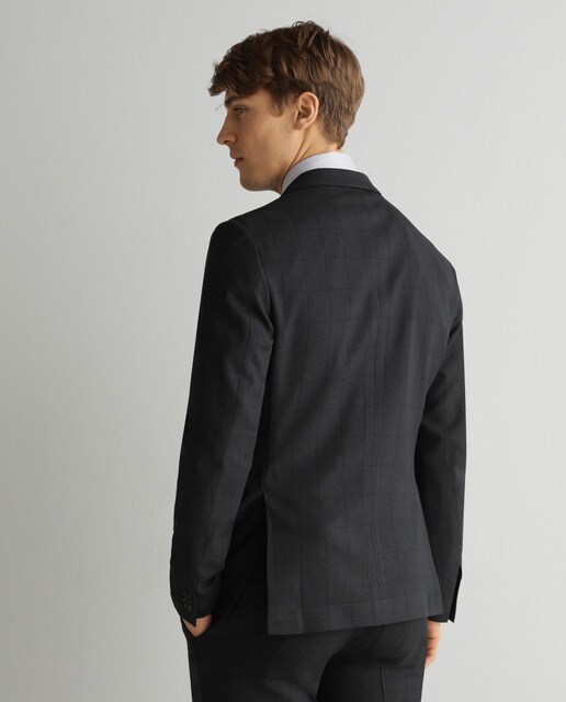 Chaqueta de traje de hombre slim azul marino