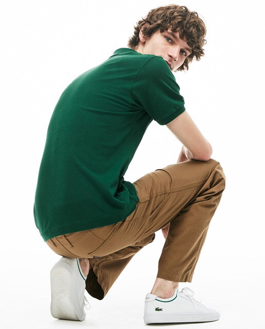 Polo de hombre de manga corta verde