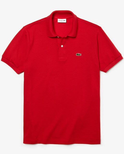Polo de hombre Lacoste rojo de manga corta
