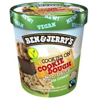 Ben & Jerry's Gelado Cookies on Cookie Dough Vegan embalagem 465 ml