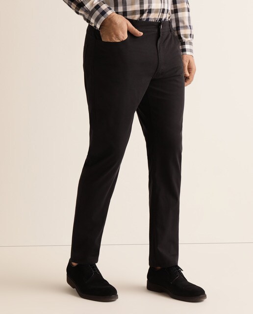 Pantalón de cinco bolsillos de hombre regular azul marino tallas grandes