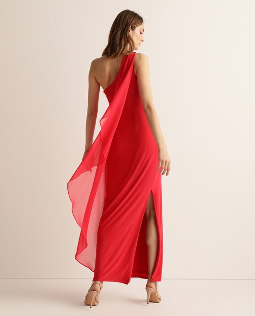 Vestido asimétrico largo
