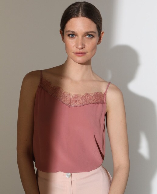 Top lencero de mujer con tirantes