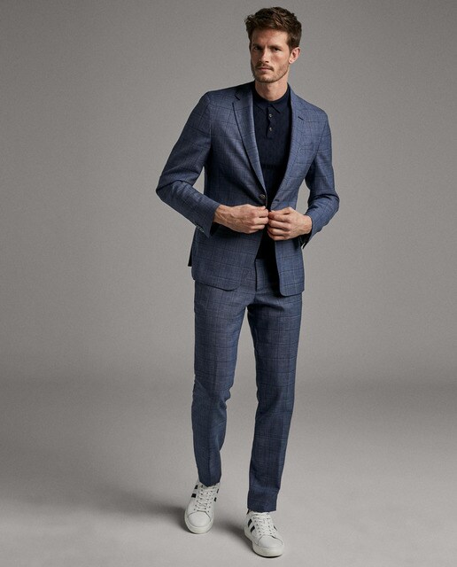 Traje de hombre slim azul