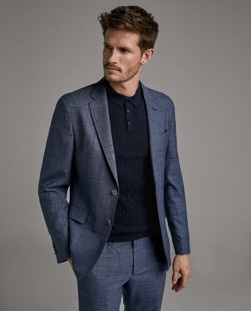Traje de hombre slim azul