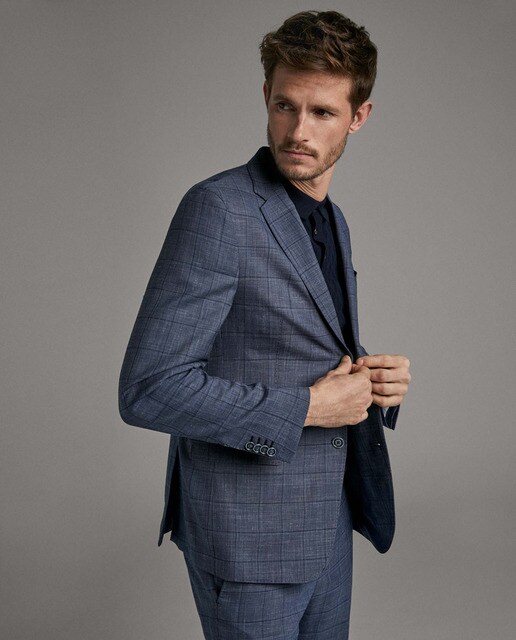 Traje de hombre slim azul