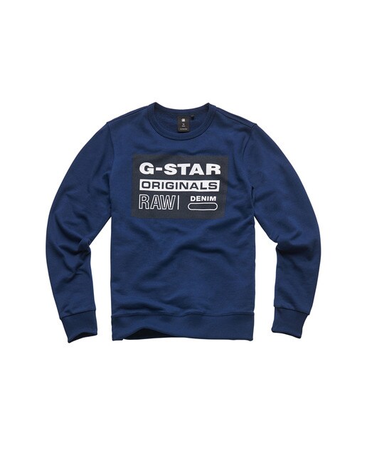 Sweatshirt de rapaz em azul marinho com print