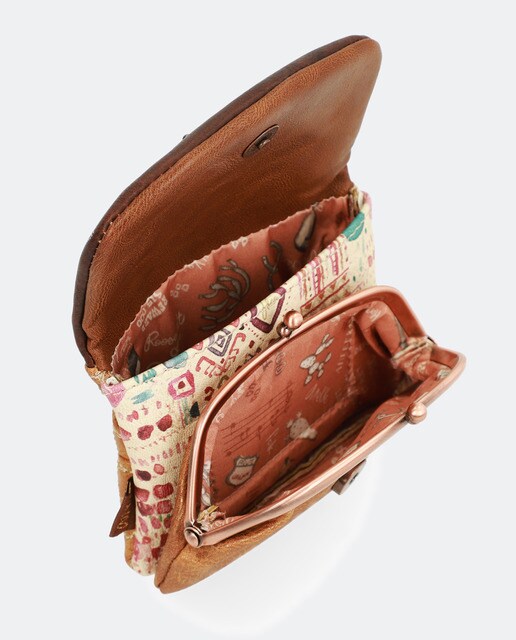 Monedero de mujer Anekke Arizona estampado con doble compartimento