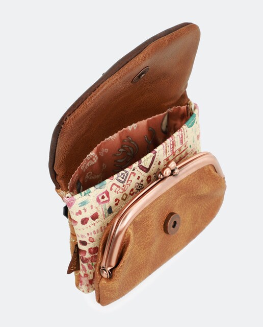 Monedero de mujer Anekke Arizona estampado con doble compartimento