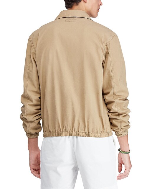 Cazadora de hombre Polo Ralph Lauren beige con cremallera