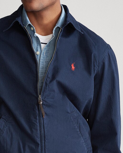 Cazadora de hombre Polo Ralph Lauren azul con cremallera