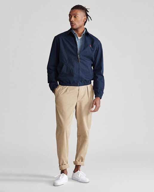 Cazadora de hombre Polo Ralph Lauren azul con cremallera