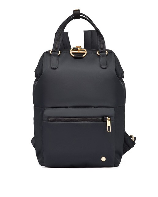 Mochila para portátil anti roubo unissexo Citysafe de nylon preta