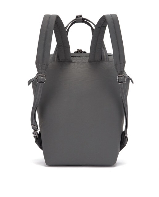 Mochila para portátil anti roubo unissexo Citysafe de nylon cinzenta
