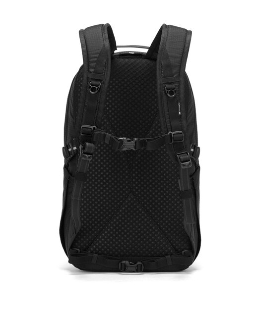 Mochila para portátil grande anti roubo unissexo Vibe preta