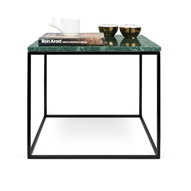 Mesa auxiliar de mármol con estructura negra Astoria Room - El Corte Inglés