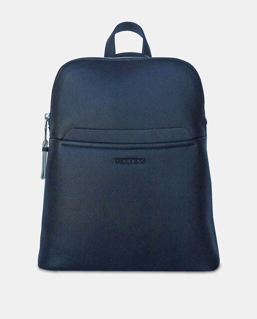 Mochila preta com fecho de correr