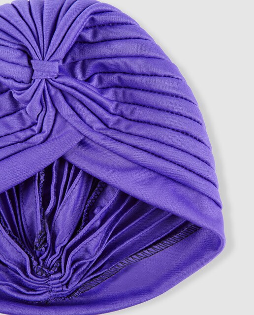 Turbante Araban plisado en morado