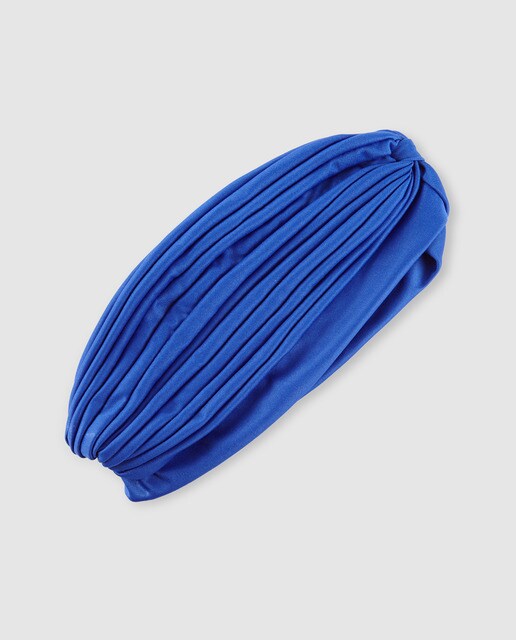 Turbante Araban plisado en azul