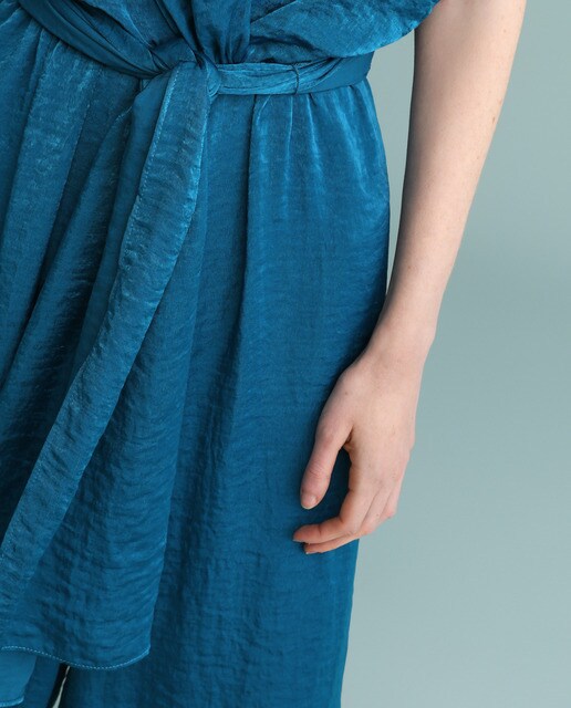 Mono de mujer pantalón palazzo y frunce