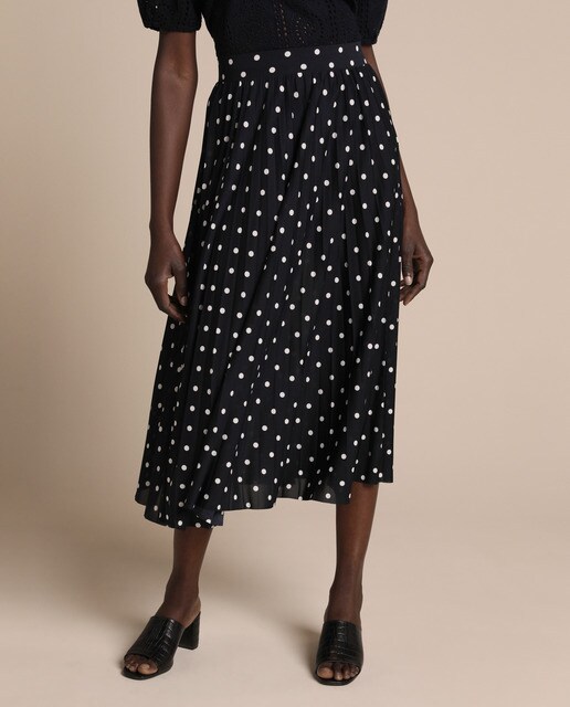 Falda larga plisada Woman Collection