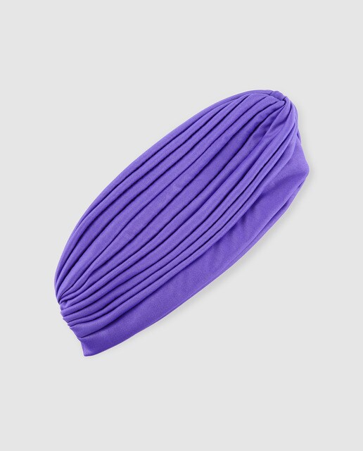 Turbante Araban plisado en morado