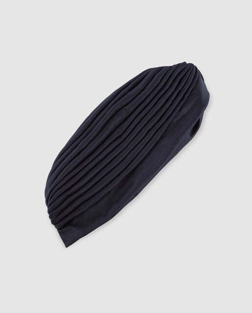 Turbante Araban plisado en color negro
