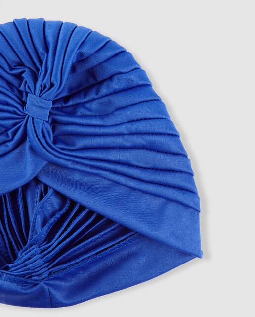 Turbante Araban plisado en azul