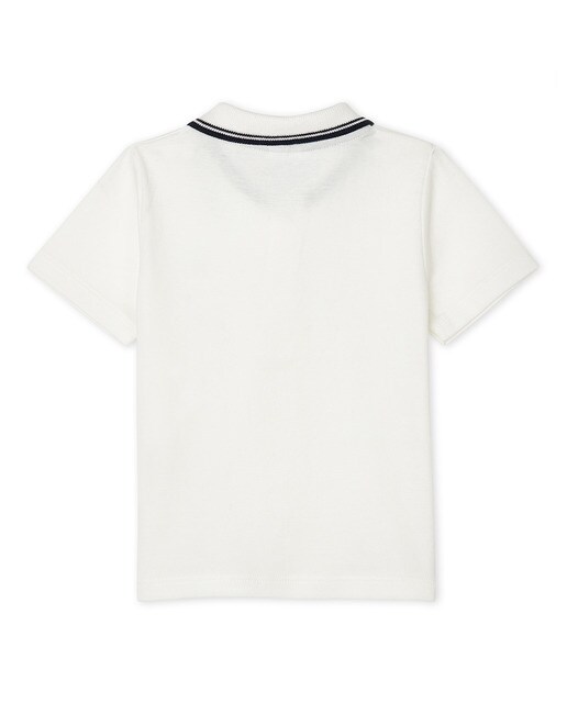 Polo de bebé de rapaz em branco