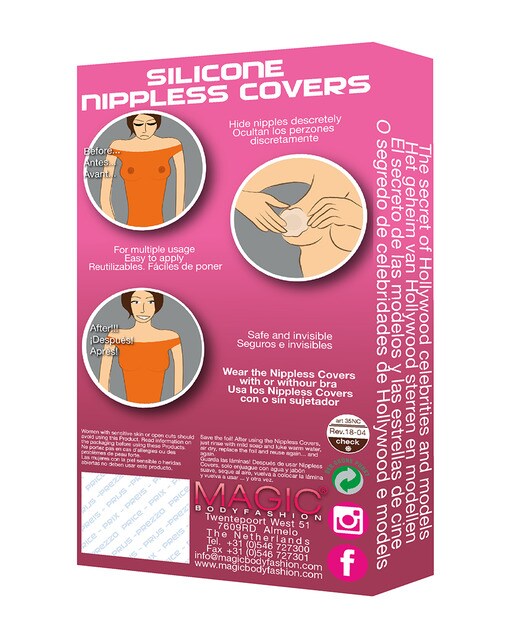 Pack de tapa-mamilos de silicone Nippless Covers