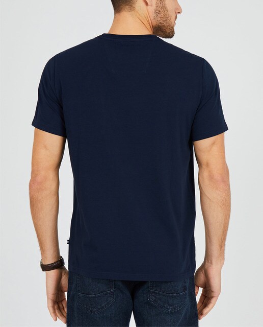 Camiseta de hombre Nautica azul de manga corta