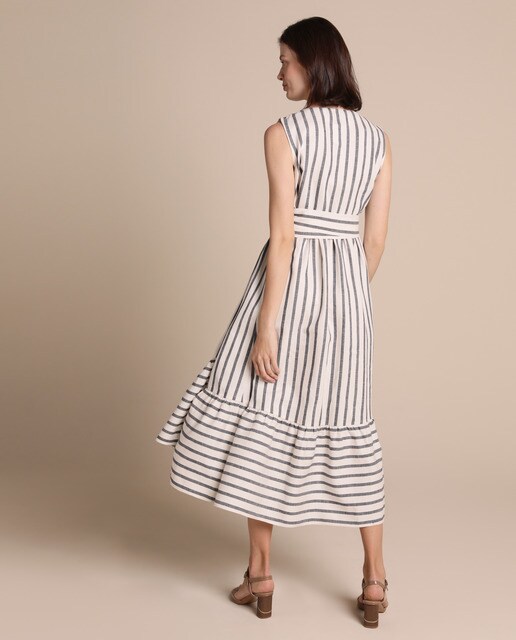 Vestido midi cruzado Woman Collection