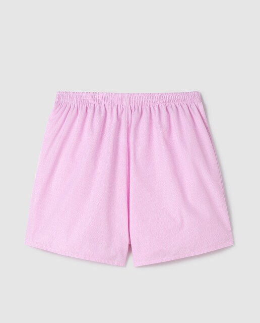 Boxers de tecido rosa