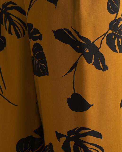 Pantalón cropped de mujer con estampado