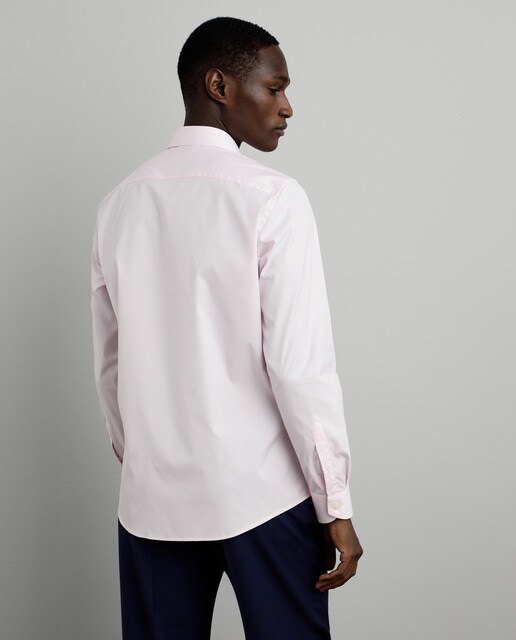 Camisa de hombre Emidio Tucci regular lisa rosa