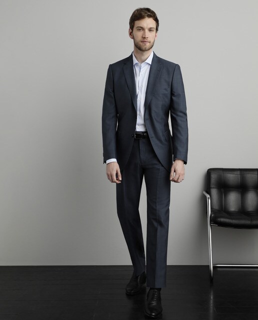 Camisa Fácil Plancha de hombre Emidio Tucci regular lisa azul
