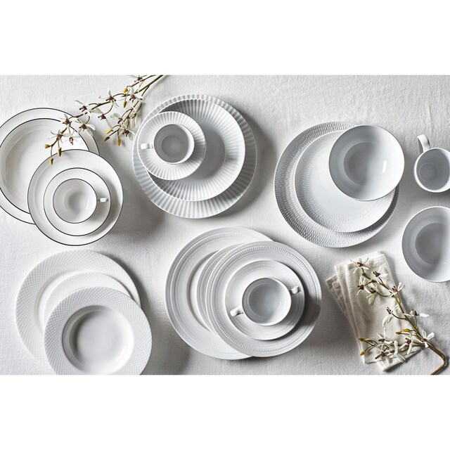 Vajilla por piezas Bone China Filo Plateado El Corte Inglés