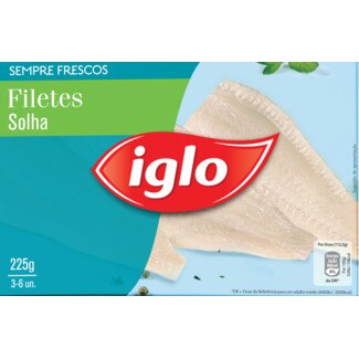 Iglo Filetes de Solha embalagem 225 g
