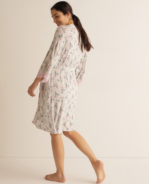 Robe pré-mamã curto Soft Pastel estampado