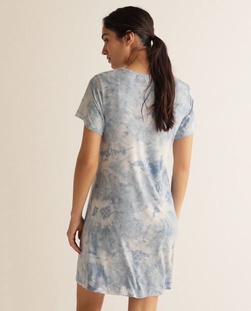 Camisa de dormir curta de pré-mamã New Sailor estampada