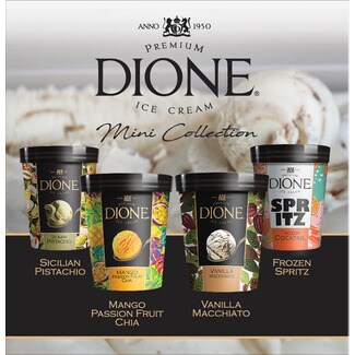 Dione Gelados Mini Colecção Pack 4 embalagem 120 ml
