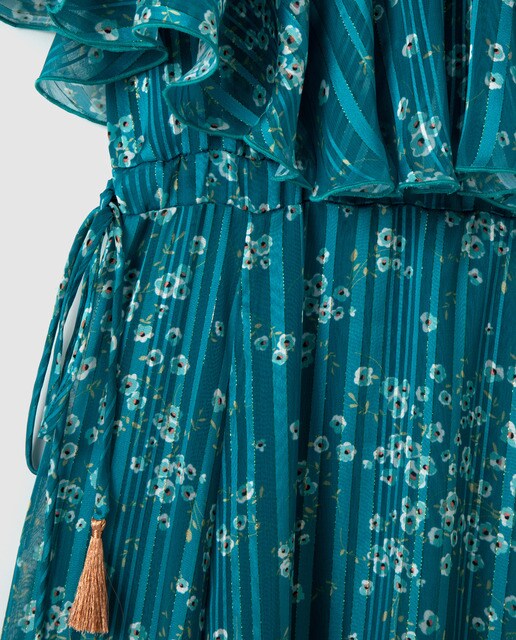 Vestido largo con escote barco