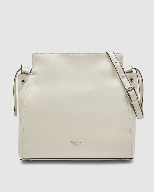 Mala de ombro cru com bolsos interiores