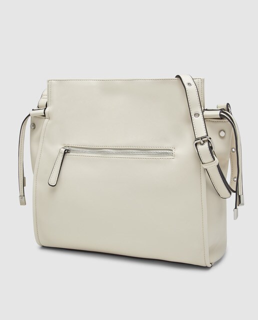 Mala de ombro cru com bolsos interiores