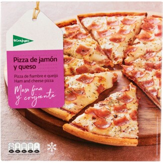 El Corte Inglés Pizza de Fiambre e Queijo embalagem 380 g